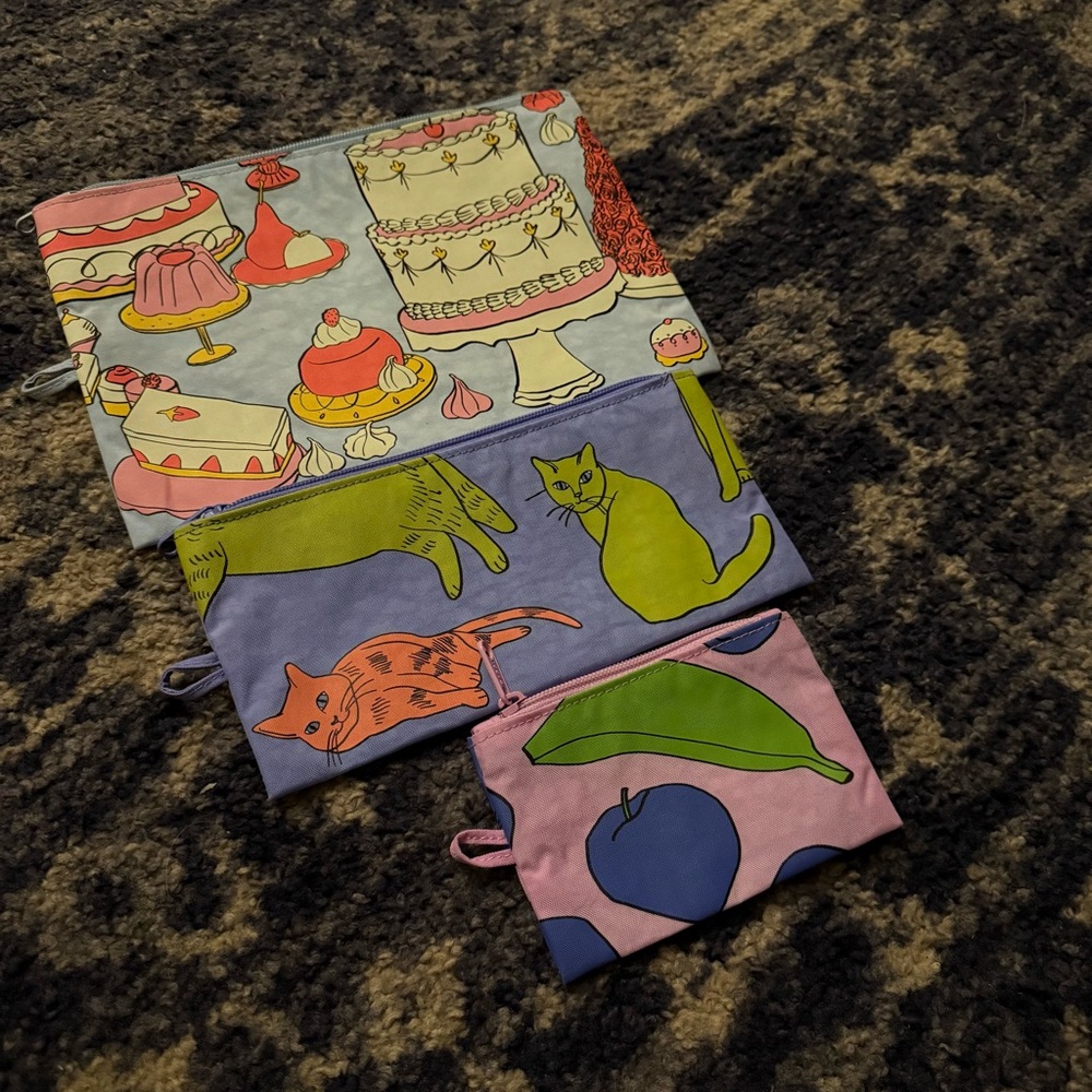 Baggu flat pouch set - Picture 3 of 5
